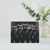 Grappige katten. Briefkaart (Staand voorkant)