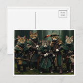 Grappige katten. Briefkaart (Voorkant / Achterkant)