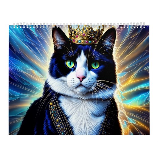 Grappige Katten Gekleed als Royalty-kalender Kalender (Hoes)