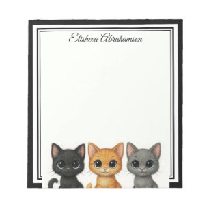 Grappige katten gluren notitieblok