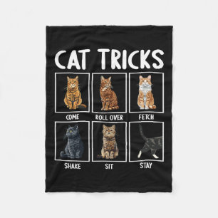 Grappige katten grappige katten trucs fleece deken