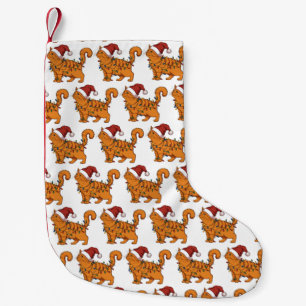 Grappige Katten Kerst Oranje Kat Moeder Huisdierli Kleine Kerstsok