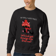 Grappige Katten, Kerstmis sweatshirt, schattig, Tr