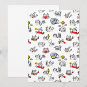 Grappige katten, melk en magie. bedankkaart (Voorkant / Achterkant)