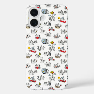 Grappige katten, melk en magie. iPhone 16 hoesje