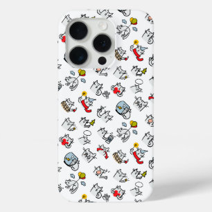 Grappige katten, melk en magie. iPhone 15 pro case