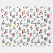 Grappige katten, melk en magie. fleece deken (Voorkant (Horizontaal))