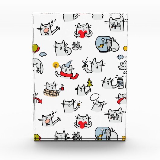 Grappige katten, melk en magie. fotoblokken (Voorkant)