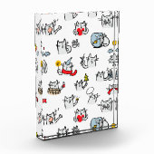 Grappige katten, melk en magie. fotoblokken (Links)