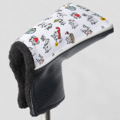 Grappige katten, melk en magie. golfheadcover (3/4 voorkant)