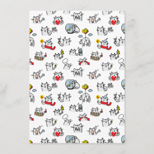 Grappige katten, melk en magie. informatiekaartje