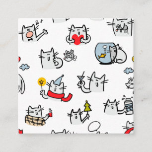 Grappige katten, melk en magie. informatiekaartje