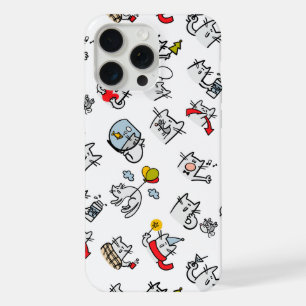 Grappige katten, melk en magie. iPhone 15 pro max hoesje
