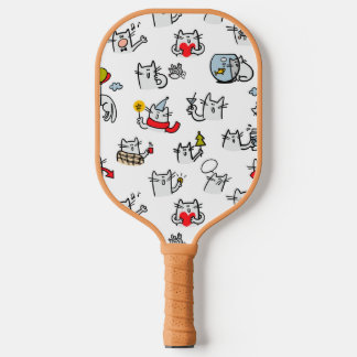 Grappige katten, melk en magie. pickleball paddle