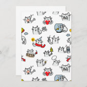 Grappige katten, melk en magie. save the date (Voorkant / Achterkant)