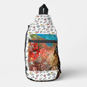 Grappige katten, melk en magie. sling bag