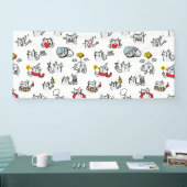 Grappige katten, melk en magie. spandoek (Beurs)