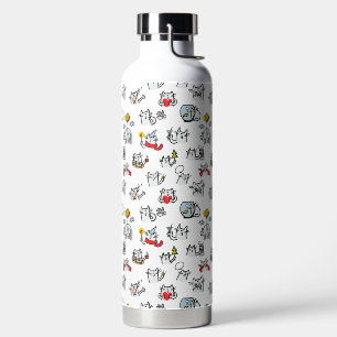 Grappige katten, melk en magie. waterfles