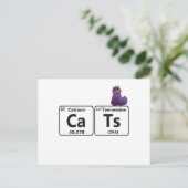 Grappige katten periodiek systeem elementen grappi briefkaart (Staand voorkant)