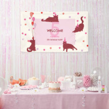 Grappige katten schattig Purrfect verjaardagsfeest