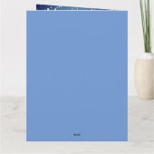 Grappige Katten Sneeuwman Chaos Custom Gift Bag Kaart (Achterkant)