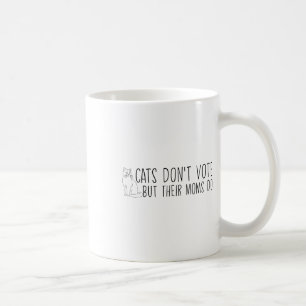 Grappige katten stemmen niet, maar hun moeders doe koffiemok