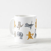 Grappige katten yoga pose koffiemok (Voorkant links)