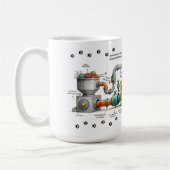 Grappige Kattenassemblagemachine Mok (Links)