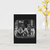 Grappige Kattenbende Kattengangster Kattenmeme Gan Kaart (Gele Bloem)