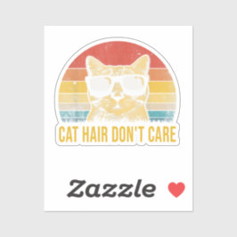 Grappige Kattenharen, Geen Probleem voor Kattenlie Sticker