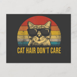 Grappige kattenharen, het kan me niet schelen voor briefkaart