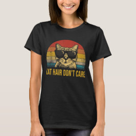 Grappige kattenharen, het maakt niet uit voor katt t-shirt