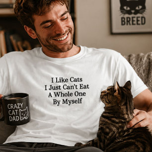 Grappige kattenhater donkere humor kan niet hele o t-shirt