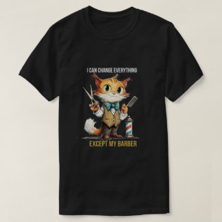 Grappige Kattenkapsalon T-shirt