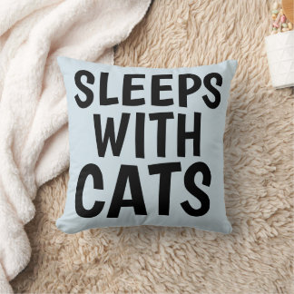 Grappige kattenkussens, SLAAP MET KATTEN Kussen