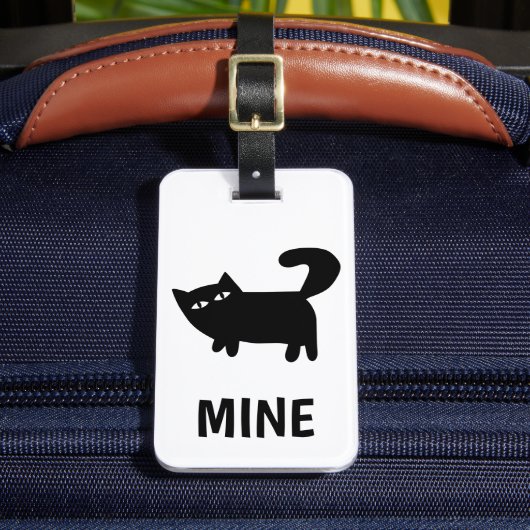 Grappige Kattenliefhebber Bagagelabel (Voorkant Insitu 2)