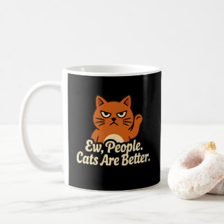 Grappige Kattenliefhebber Bah Mensen Katten Zijn B Koffiemok