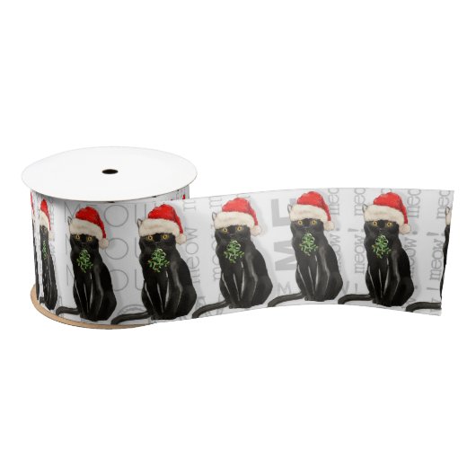 Grappige kattenliefhebber Black Bombay Kat Christm Lint (Spoel)
