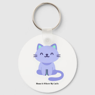 Grappige Kattenliefhebber Sleutelhanger – Cute Cad