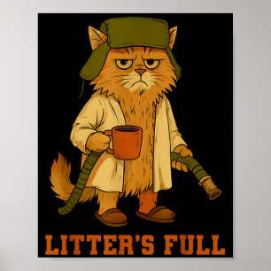 Grappige Kattenliefhebbers Volle Grappige Koffie C Poster