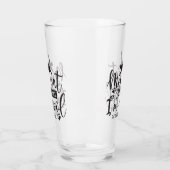 grappige kattenliefhebbers woordkunst glas (Links)