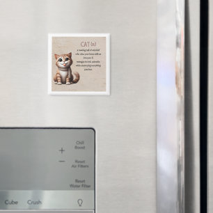 Grappige Kattenmagneet – Zomer Huisdier Decor Magneet