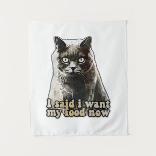 Grappige kattenmeme voor kattenliefhebbers en eige wandkleed