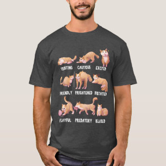 Grappige Kattenpersoonlijkheden voor Kattenliefheb T-shirt