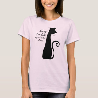 Grappige kattenquote Minimalistische kattenliefheb T-shirt