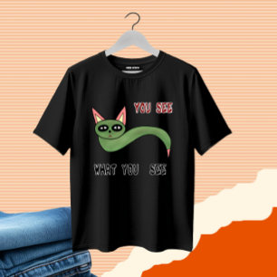 Grappige kattenslang t-shirt