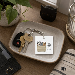 Grappige Kattenvrouw Starter Kit Humor Wit Sleutelhanger