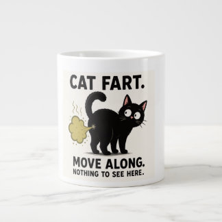 Grappige kattenwind - Doorlopen, niets te zien  Extra Grote Beker
