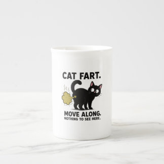 Grappige kattenwind - Doorlopen, niets te zien Porselein Kop