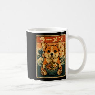 Grappige Kawaii Ramen Corgi Japanse Noedels Corgi Koffiemok